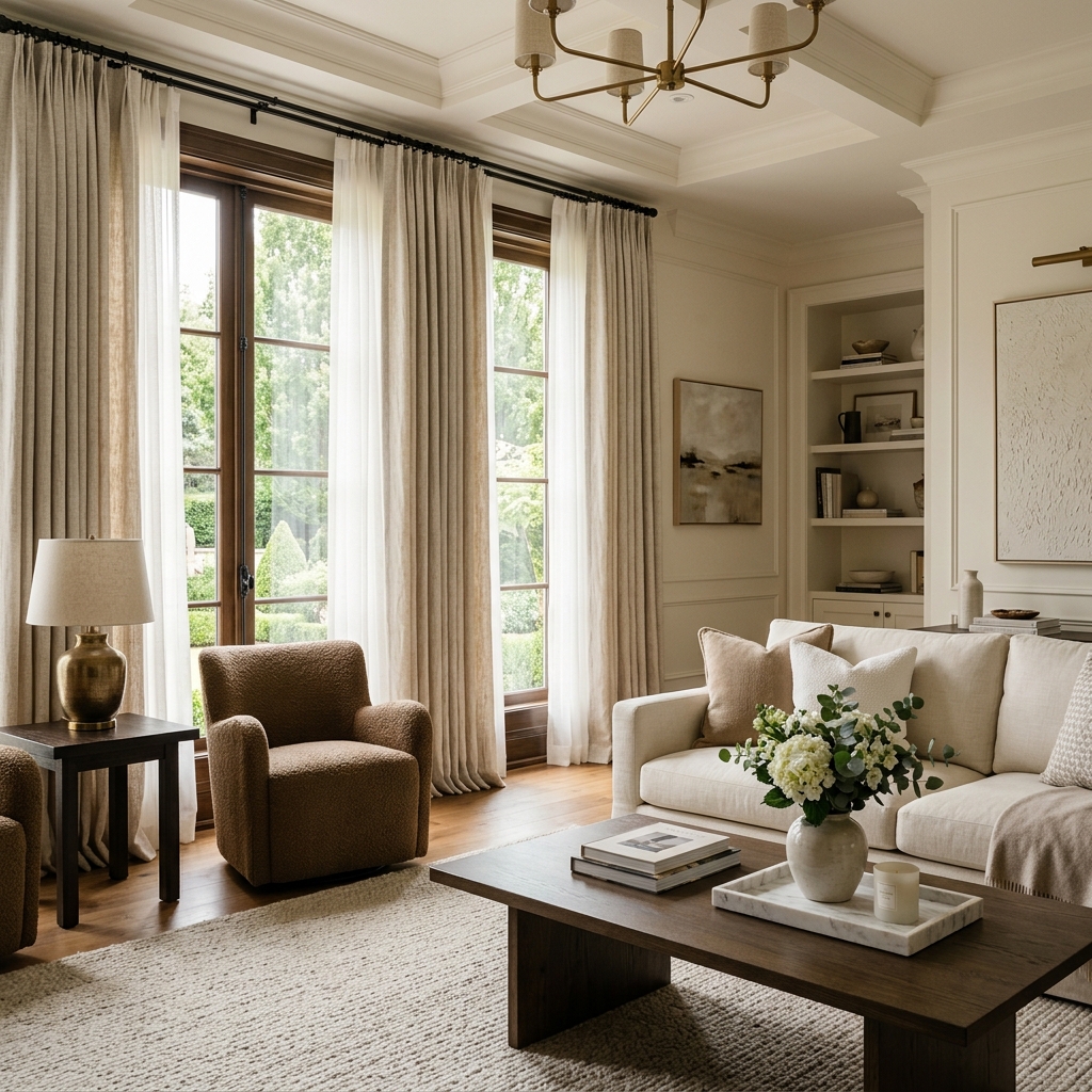 Cortinas e persianas sob medida para ambientes residenciais